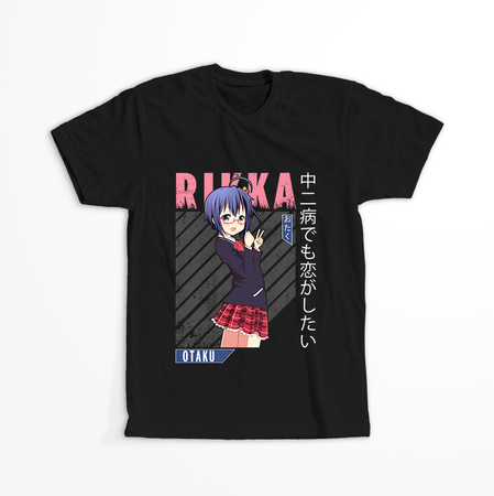 Koszulka Czarna Chuunibyou demo Koi ga Shitai! / Love, Chunibyo & Other Delusions! - WYBIERZ KOLOR KOSZULKI I FASON