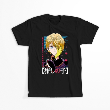 Koszulka Czarna Oshi no Ko - WYBIERZ KOLOR KOSZULKI I FASON