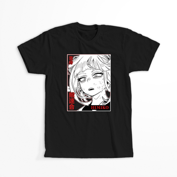 Koszulka Czarna My Hero Academia / Akademia bohaterów - WYBIERZ KOLOR KOSZULKI I FASON