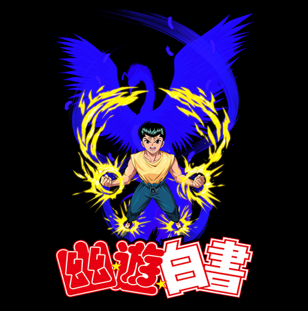 Koszulka Czarna Yu Yu Hakusho WYBIERZ KOLOR KOSZULKI I FASON