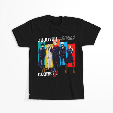 Koszulka Czarna Jujutsu Kaisen - WYBIERZ KOLOR KOSZULKI I FASON
