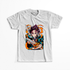 Koszulka Biała Demon Slayer / Kimetsu no Yaiba / Miecz zabójcy demonów - WYBIERZ KOLOR KOSZULKI I FASON