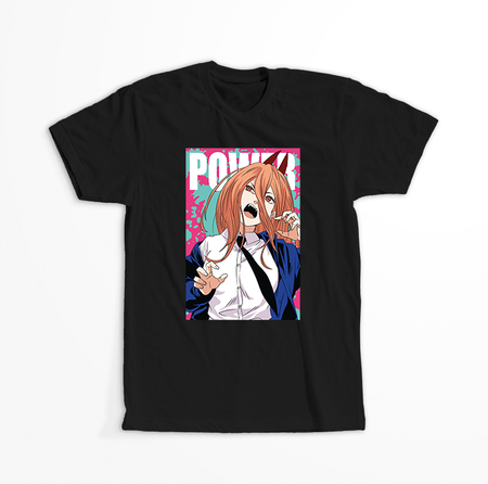 Koszulka Czarna Chainsaw Man WYBIERZ KOLOR KOSZULKI I FASON