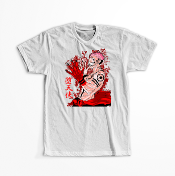 Koszulka Biała Jujutsu Kaisen - WYBIERZ KOLOR KOSZULKI I FASON