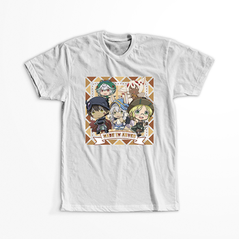 Koszulka Biała Made in Abyss - WYBIERZ KOLOR KOSZULKI I FASON