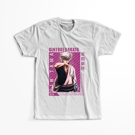 Koszulka Biała Gintama WYBIERZ KOLOR KOSZULKI I FASON