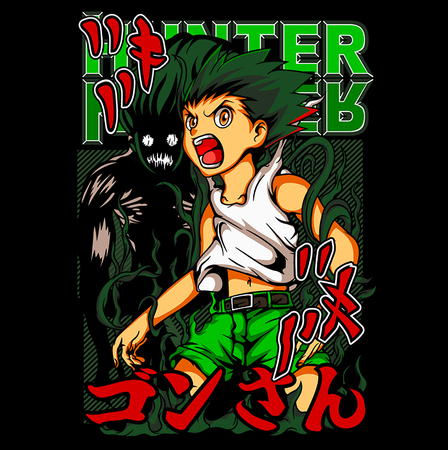 Koszulka Czarna Hunter x Hunter WYBIERZ KOLOR KOSZULKI I FASON