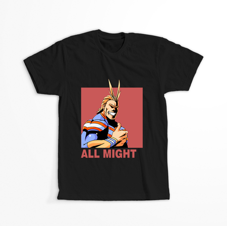 Koszulka Czarna My Hero Academia / Akademia bohaterów - WYBIERZ KOLOR KOSZULKI I FASON