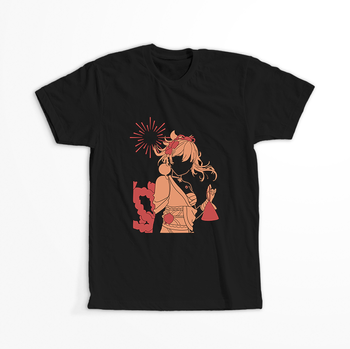 Koszulka Czarna Genshin Impact - Yoimiya - WYBIERZ KOLOR