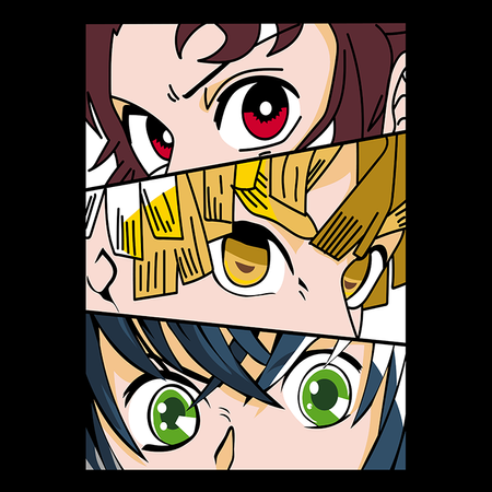 Koszulka Biała Demon Slayer / Kimetsu no Yaiba / Miecz zabójcy demonów - WYBIERZ KOLOR KOSZULKI I FASON