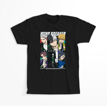 Koszulka Czarna Wind Breaker - WYBIERZ FASON I KOLOR KOSZULKI