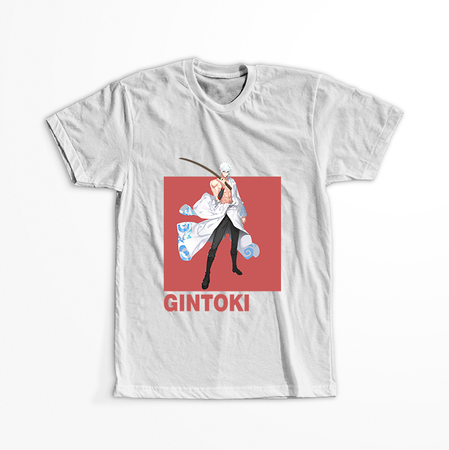 Koszulka Biała Gintama WYBIERZ KOLOR KOSZULKI I FASON