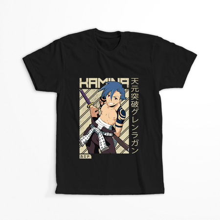 Koszulka Czarna Tengen Toppa Gurren Lagann  - WYBIERZ KOLOR KOSZULKI I FASON