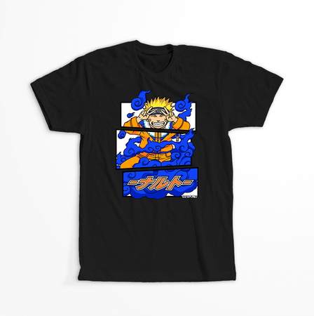 Koszulka Czarna Naruto / Boruto - WYBIERZ KOLOR KOSZULKI I FASON