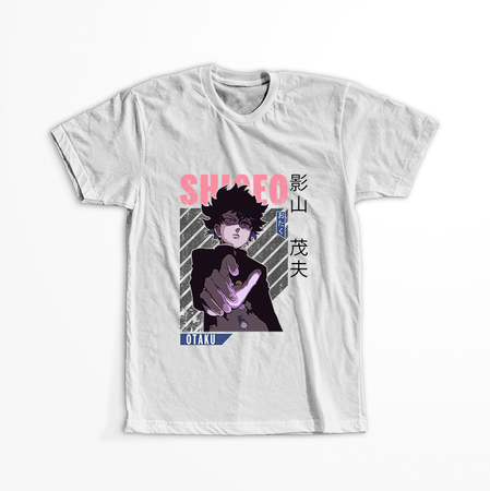 Koszulka Biała Mob Psycho 100 WYBIERZ KOLOR KOSZULKI I FASON