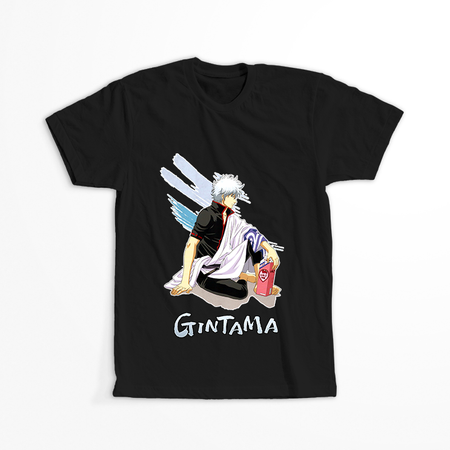 Koszulka Czarna Gintama WYBIERZ KOLOR KOSZULKI I FASON