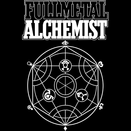 Koszulka Czarna Fullmetal Alchemist - WYBIERZ KOLOR KOSZULKI I FASON