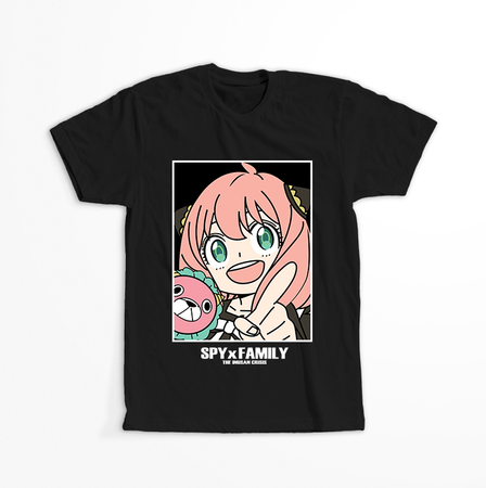 Koszulka Czarna Spy X Family - WYBIERZ KOLOR KOSZULKI I FASON