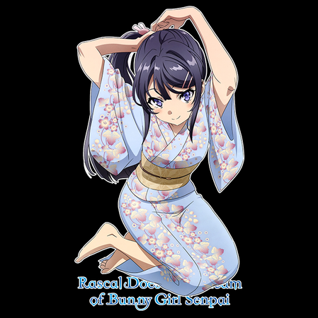 Koszulka Biała Seishun Buta Yarou wa Bunny Girl Senpai no Yume wo Minai WYBIERZ KOLOR KOSZULKI I FASON