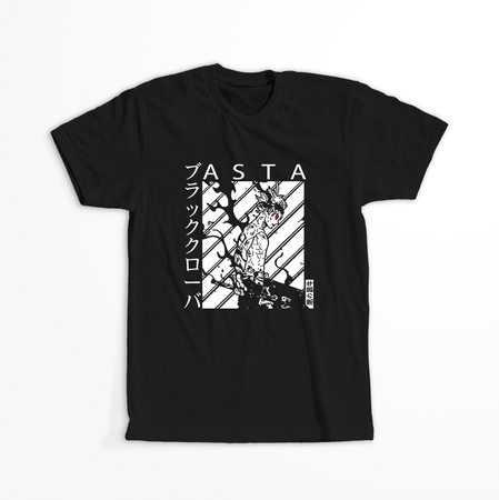 Koszulka Czarna - Black Clover - WYBIERZ KOLOR KOSZULKI I FASON