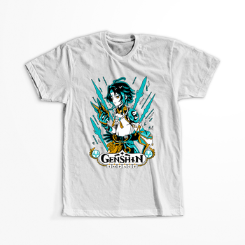 Koszulka Biała Genshin Impact - Xiao - WYBIERZ KOLOR