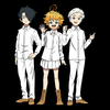 Koszulka Czarna - The Promised Neverland - WYBIERZ KOLOR KOSZULKI I FASON