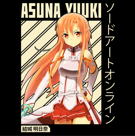 Koszulka Czarna Sword Art Online WYBIERZ KOLOR KOSZULKI I FASON