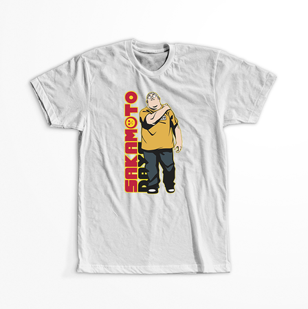 Koszulka Biała Sakamoto Days - WYBIERZ KOLOR KOSZULKI I FASON