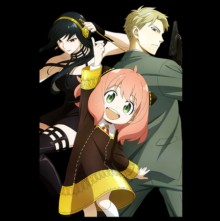 Koszulka Czarna Spy X Family - WYBIERZ KOLOR KOSZULKI I FASON