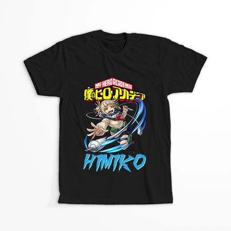 Koszulka Czarna My Hero Academia / Akademia bohaterów - WYBIERZ KOLOR KOSZULKI I FASON