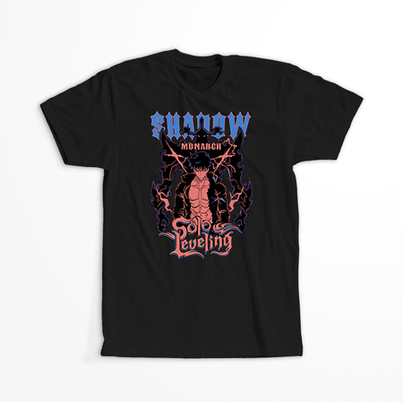 Koszulka Czarna - Solo Leveling  - WYBIERZ KOLOR KOSZULKI I FASON