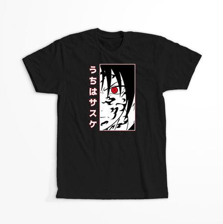 Koszulka Czarna Naruto / Boruto - WYBIERZ KOLOR KOSZULKI I FASON