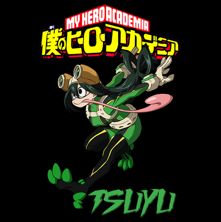 Koszulka Czarna My Hero Academia / Akademia bohaterów - WYBIERZ KOLOR KOSZULKI I FASON