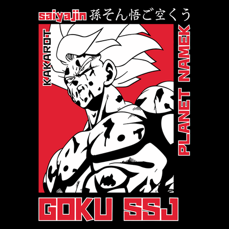 Koszulka Biała Dragon Ball - WYBIERZ KOLOR KOSZULKI I FASON