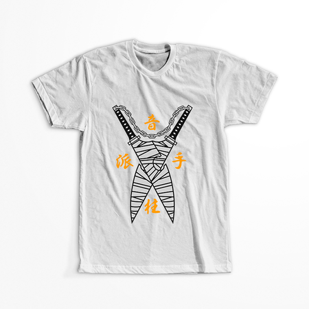 Koszulka Biała Demon Slayer / Kimetsu no Yaiba / Miecz zabójcy demonów - WYBIERZ KOLOR KOSZULKI I FASON