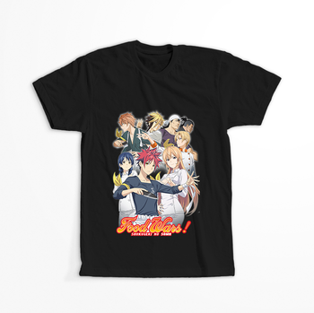 Koszulka Czarna Food Wars! - WYBIERZ KOLOR KOSZULKI I FASON