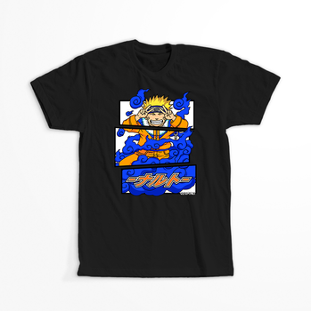 Koszulka Czarna Naruto / Boruto - WYBIERZ KOLOR KOSZULKI I FASON