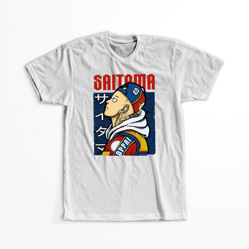 Koszulka Biała One-Punch Man - WYBIERZ KOLOR KOSZULKI I FASON