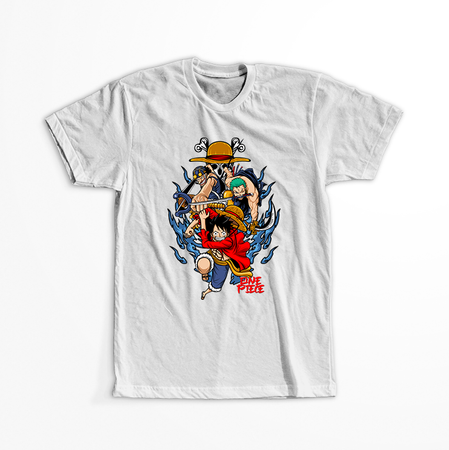 Koszulka Biała One Piece - WYBIERZ KOLOR KOSZULKI I FASON