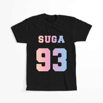 Koszulka Czarna BTS Suga WYBIERZ KOLOR