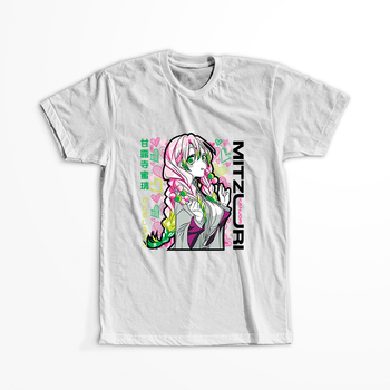 Koszulka Biała Demon Slayer / Kimetsu no Yaiba / Miecz zabójcy demonów - WYBIERZ KOLOR KOSZULKI I FASON