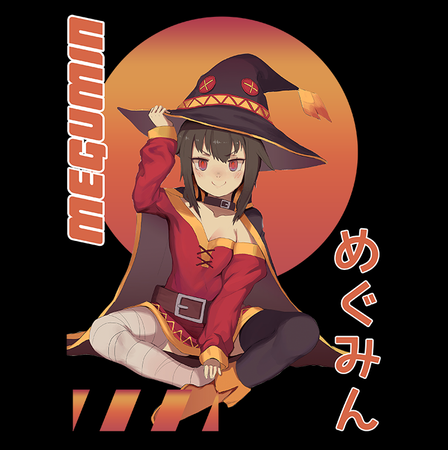 Koszulka Biała KonoSuba: God's Blessing on This Wonderful World! / Kono Subarashii Sekai ni Shukufuku wo! - WYBIERZ KOLOR KOSZULKI I FASON