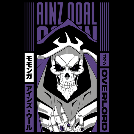 Koszulka Biała - Overlord - WYBIERZ KOLOR KOSZULKI I FASON