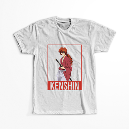 Koszulka Biała Rurouni Kenshin WYBIERZ KOLOR KOSZULKI I FASON