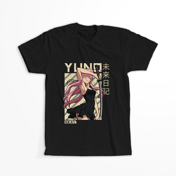 Koszulka Czarna Mirai Nikki - WYBIERZ KOLOR KOSZULKI I FASON