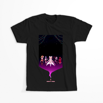Koszulka Czarna - Puella Magi Madoka Magica - WYBIERZ KOLOR KOSZULKI I FASON