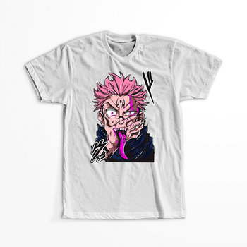 Koszulka Biała Jujutsu Kaisen - WYBIERZ KOLOR KOSZULKI I FASON