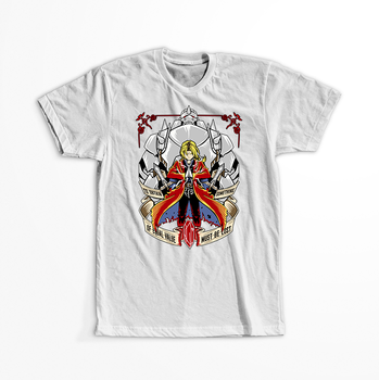 Koszulka Biała Fullmetal Alchemist - WYBIERZ KOLOR KOSZULKI I FASON