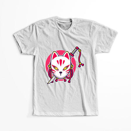 Koszulka Biała Demon Slayer / Kimetsu no Yaiba / Miecz zabójcy demonów - WYBIERZ KOLOR KOSZULKI I FASON