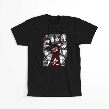 Koszulka Czarna Naruto / Boruto - WYBIERZ KOLOR KOSZULKI I FASON